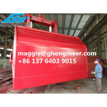 GHE Hot Sale 25T Electric-Hydraulic Clamshell Grab Bucket Motor Grab Marine Grab